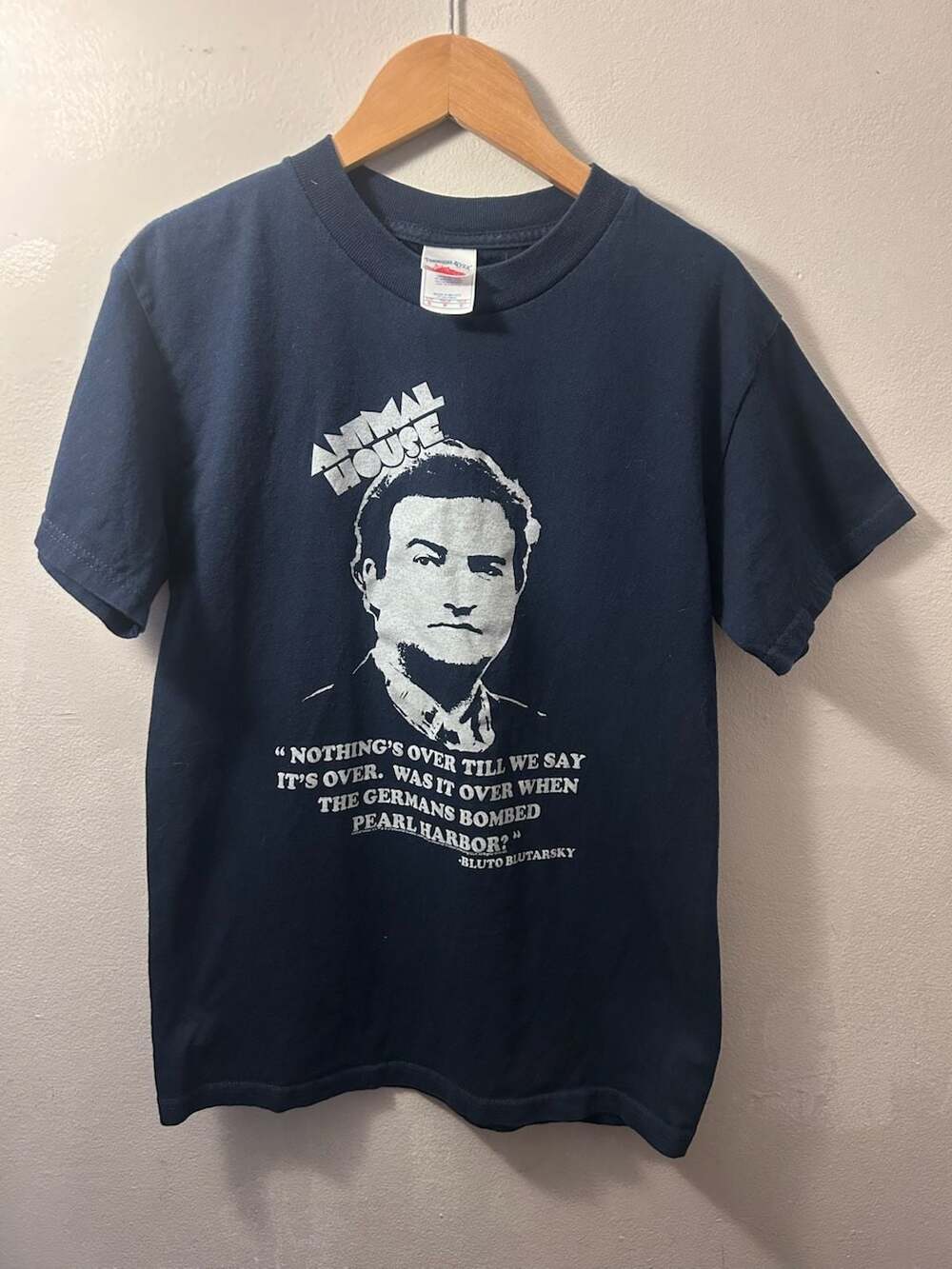 Vintage Animal House Bluto Blutarsky Quote T-Shirt Size S